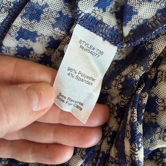 Cabi Sheer Long Sleeve Button Down Top - Picture 7 of 8